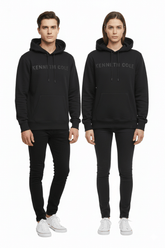 KENETH COLE MENS EMBOSSED LOGO HOODIE - Smgarment's